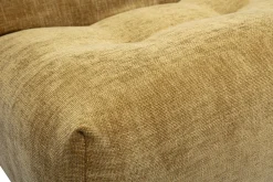 Fauteuil lounge en tissu effet velours texturé bronze BUMPY