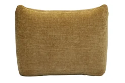 Fauteuil lounge en tissu effet velours texturé bronze BUMPY