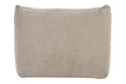 Fauteuil lounge en tissu effet velours texturé taupe BUMPY