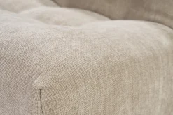 Fauteuil lounge en tissu effet velours texturé taupe BUMPY
