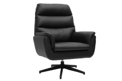 Fauteuil pivotant noir JONAH