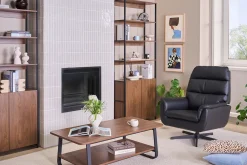 Fauteuil pivotant noir JONAH