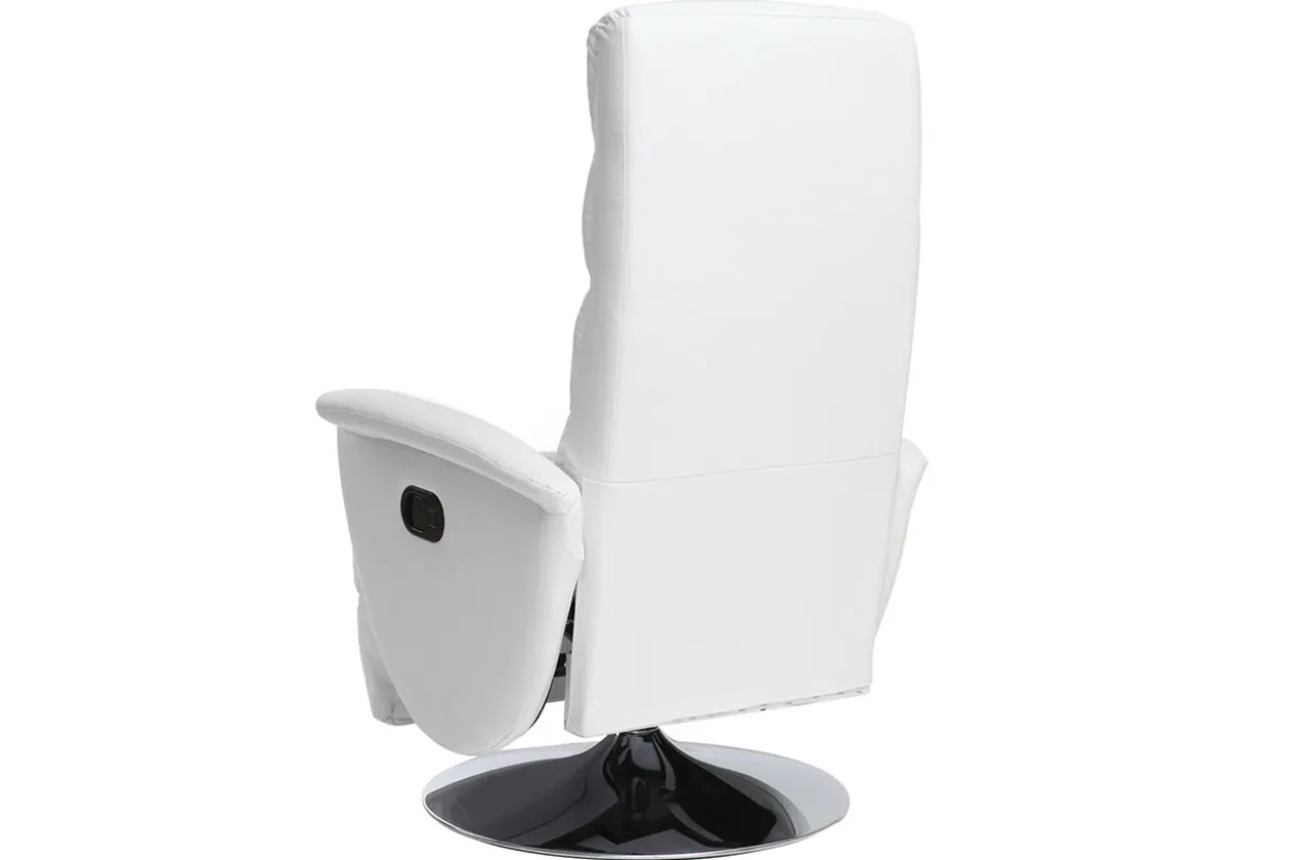Fauteuil relax manuel blanc NELSON