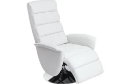Fauteuil relax manuel blanc NELSON