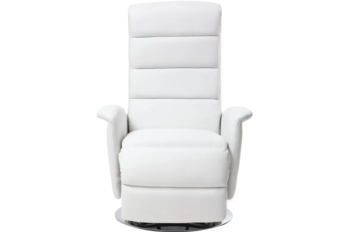 Fauteuil relax manuel blanc NELSON