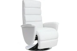 Fauteuil relax manuel blanc NELSON
