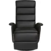Fauteuil relax manuel noir NELSON