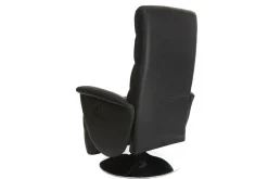 Fauteuil relax manuel noir NELSON