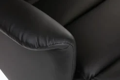 Fauteuil relax manuel noir NELSON