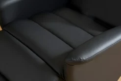 Fauteuil relax manuel noir NELSON