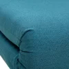 Fauteuil scandinave convertible en tissu bleu canard AMIKO