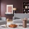 Fauteuil scandinave en tissu menthe à l'eau et bois clair ISKO