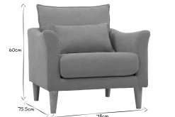 Fauteuil scandinave en tissu effet velours jaune moutarde et bois clair KATE