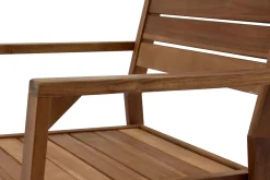 Fauteuils de jardin empilables en bois massif (lot de 2) CANOPEE
