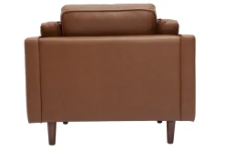 Fauteuil vintage cuir marron BRADLEY