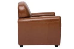 Fauteuil vintage cuir marron CLUB