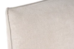 Lit coffre 2 places 160x200 cm en tissu chenille beige VIGO