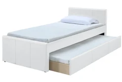 Lit gigogne blanc mat 90x190 cm MACCO