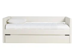 Lit gigogne blanc 90x190 cm ELIE