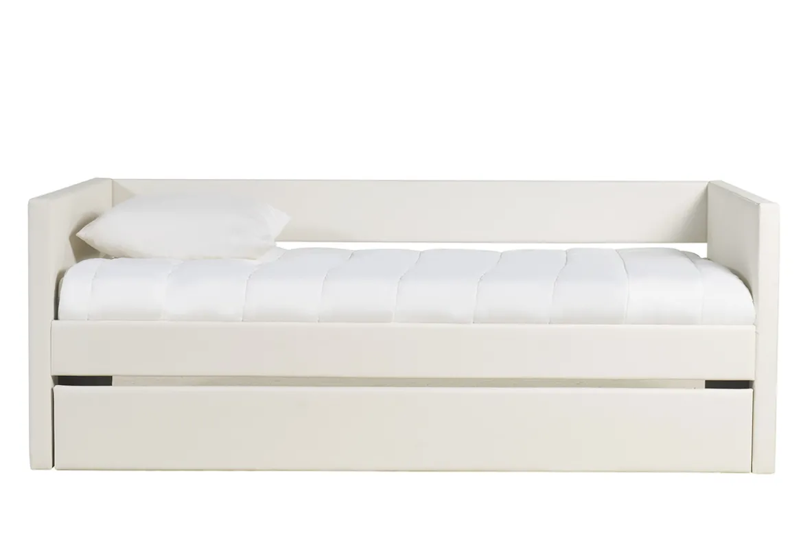 Lit gigogne blanc 90x190 cm ELIE