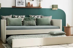Lit gigogne blanc 90x190 cm ELIE
