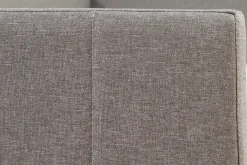 Lit gigogne en tissu gris 90x190 cm ELIE