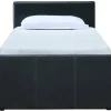 Lit gigogne noir mat 90x190 cm MACCO