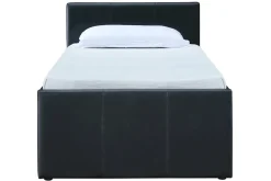 Lit gigogne noir mat 90x190 cm MACCO