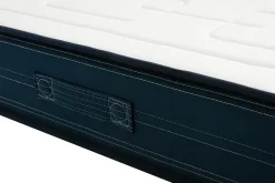 Lit 2 places 160x200 cm avec sommiers tapissiers et matelas avec accueil mousse mémoire de forme BENJI