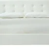 Lit 2 places 160x200 cm blanc capitonné MARQUISE