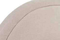 Lit 2 places 160x200 en tissu beige CHARLINE
