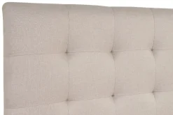 Lit tiroirs 2 places 160x200 cm en tissu beige RENO