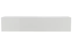 Élément mural TV horizontal blanc laqué brillant L137.5 cm ETERNEL