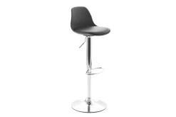 Lot de 2 tabourets de bar design noirs STEEVY
