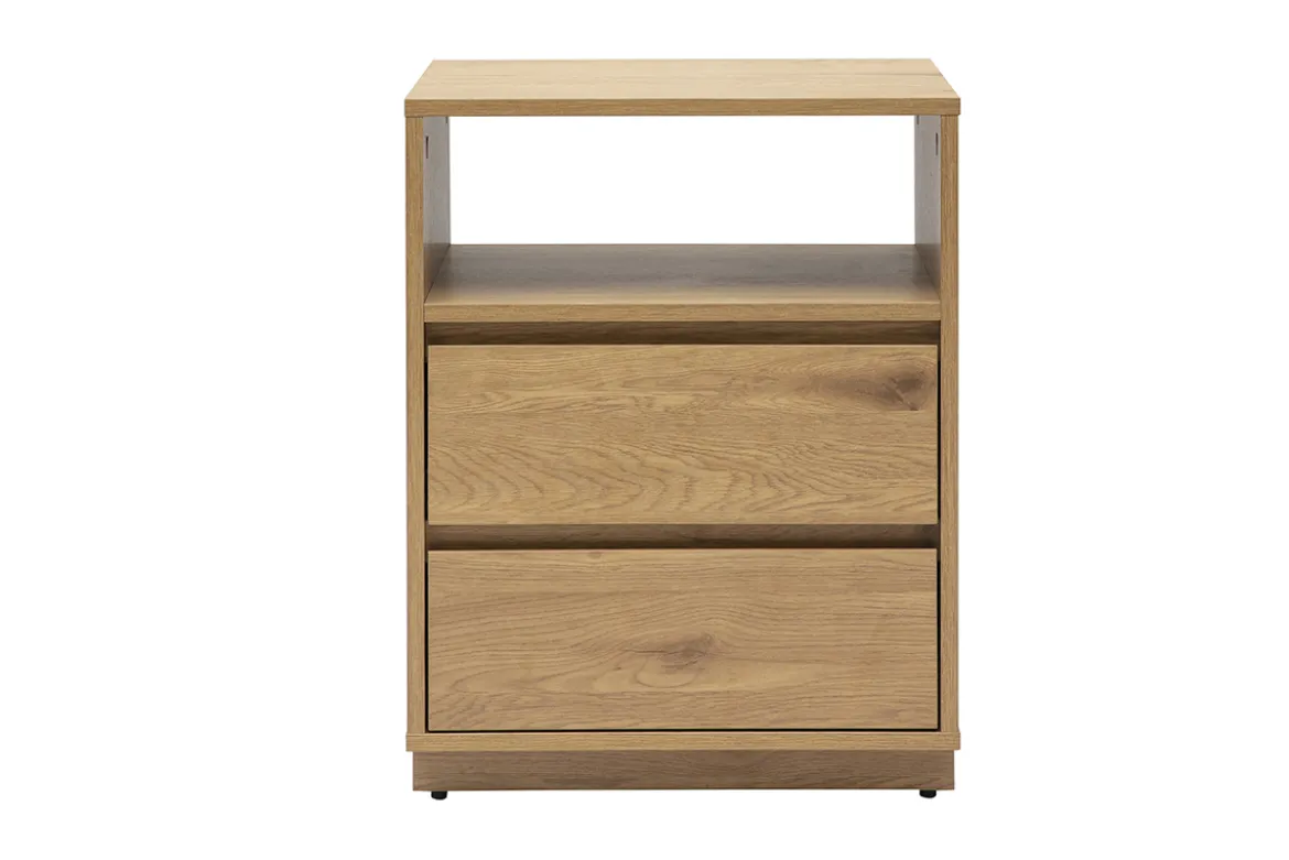 Meuble de rangement avec tiroirs finition bois clair chêne L50 cm SEVILLE