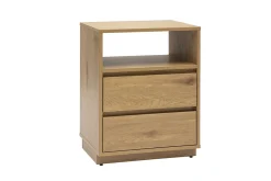 Meuble de rangement avec tiroirs finition bois clair chêne L50 cm SEVILLE