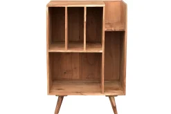 Meuble de rangement vinyles en bois massif L65 cm VIRGILE