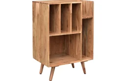 Meuble de rangement vinyles en bois massif L65 cm VIRGILE