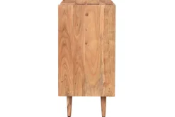Meuble de rangement vinyles en bois massif L65 cm VIRGILE