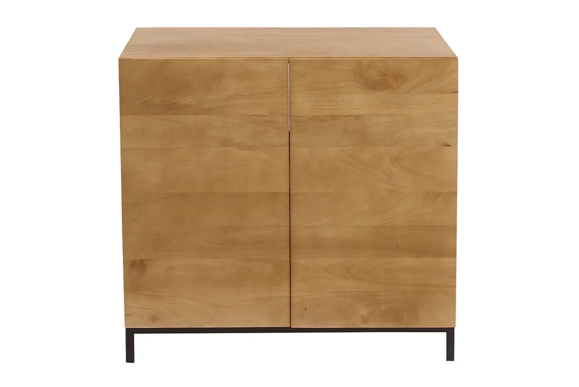 Meuble de salle de bain en bois manguier massif L80 cm YPSTER