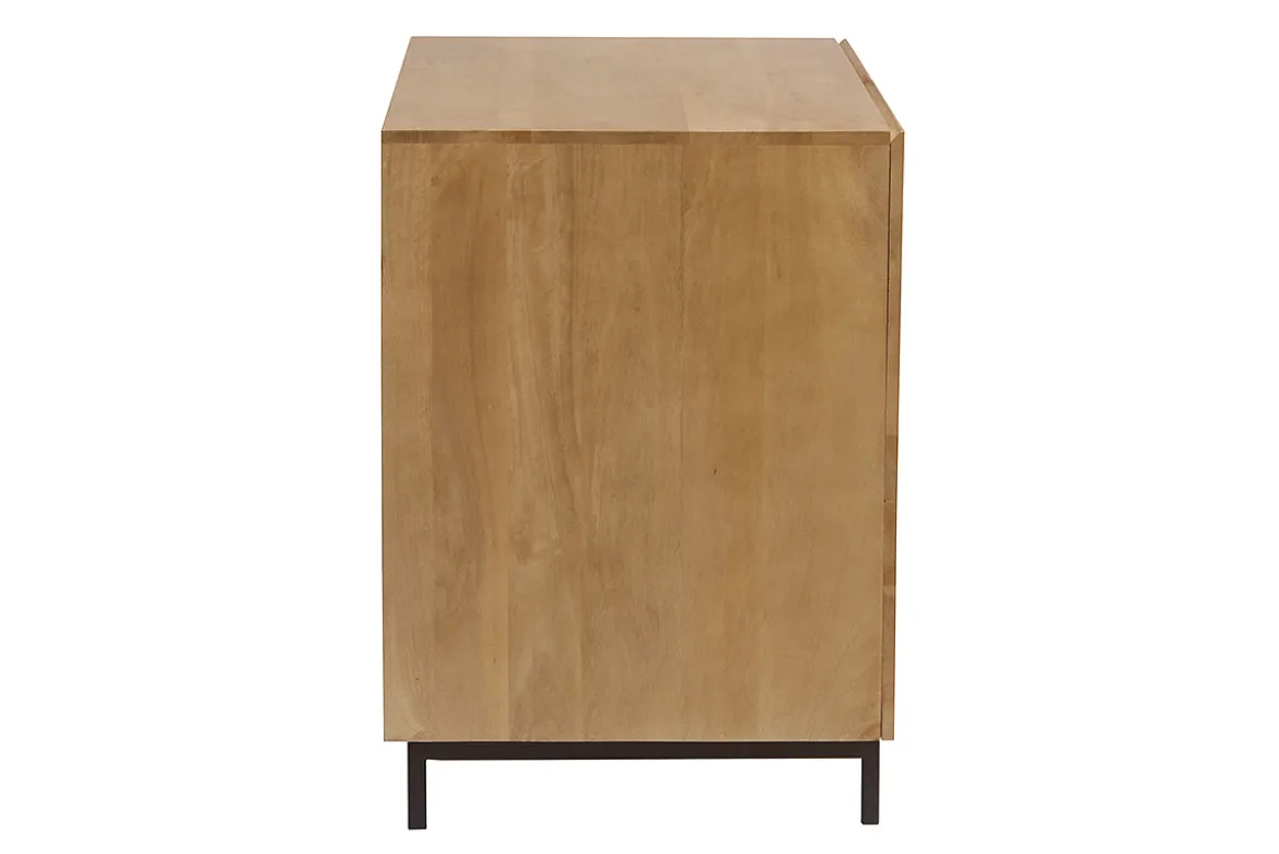 Meuble de salle de bain en bois manguier massif L80 cm YPSTER