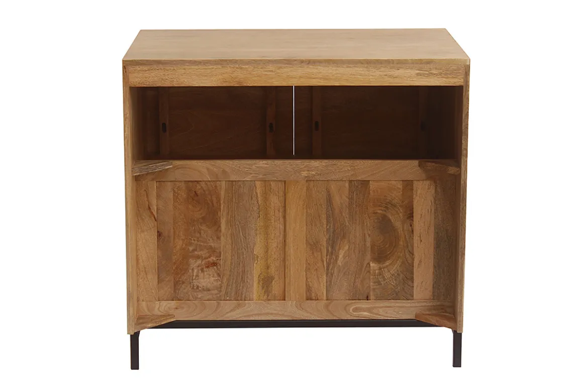 Meuble de salle de bain en bois manguier massif L80 cm YPSTER