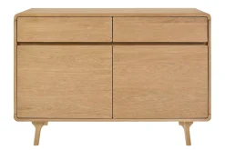 Meuble de salle de bain en bois chêne massif L120 cm ESTEBAN