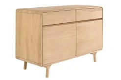 Meuble de salle de bain en bois chêne massif L120 cm ESTEBAN
