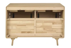 Meuble de salle de bain en bois chêne massif L120 cm ESTEBAN