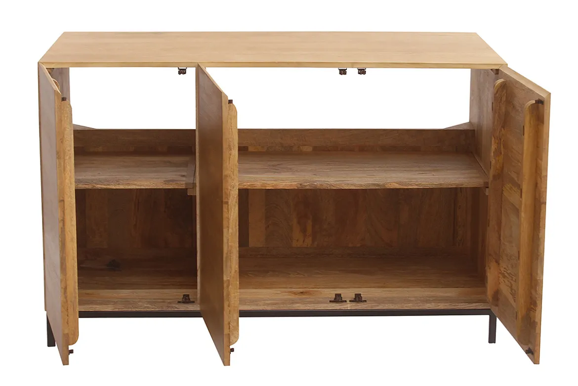 Meuble de salle de bain en bois manguier massif L120 cm YPSTER