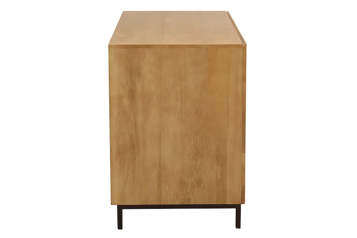 Meuble de salle de bain en bois manguier massif L120 cm YPSTER