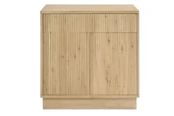 Meuble de salle de bain en bois chêne massif L80 cm ALISTAIR