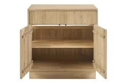Meuble de salle de bain en bois chêne massif L80 cm ALISTAIR