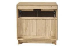 Meuble de salle de bain en bois chêne massif L80 cm ALISTAIR
